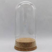 Q683花水晶花DIY手办装饰展示防尘保护透明玻璃罩桌面摆件工艺品