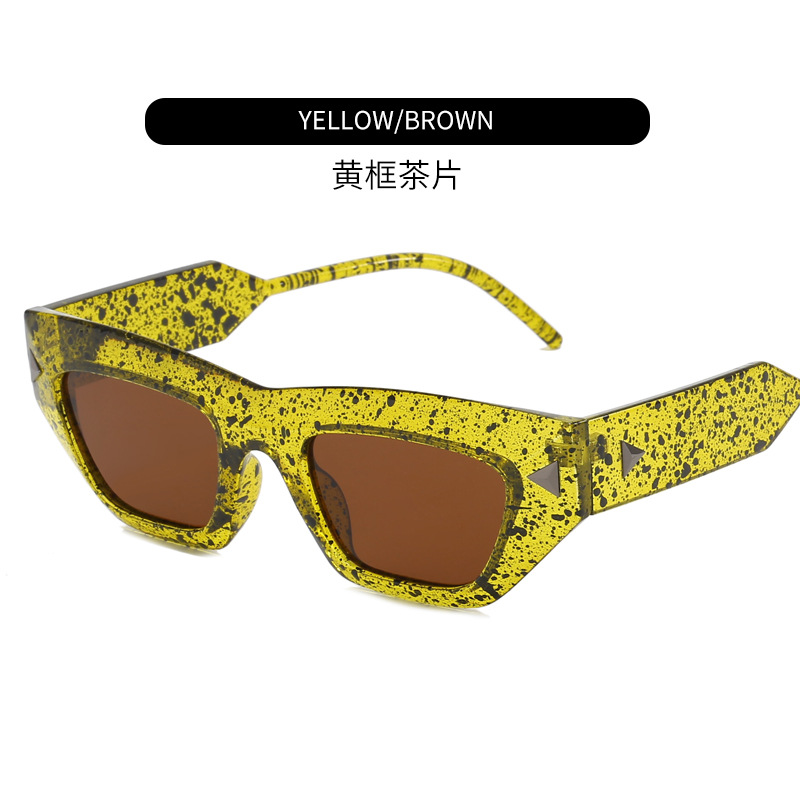 Colorful Glitter Decorative Arrow Sunglasses Men and Women Trendy Street Shot Sunglasses Cross-Border Personalized Glasses Wholesale