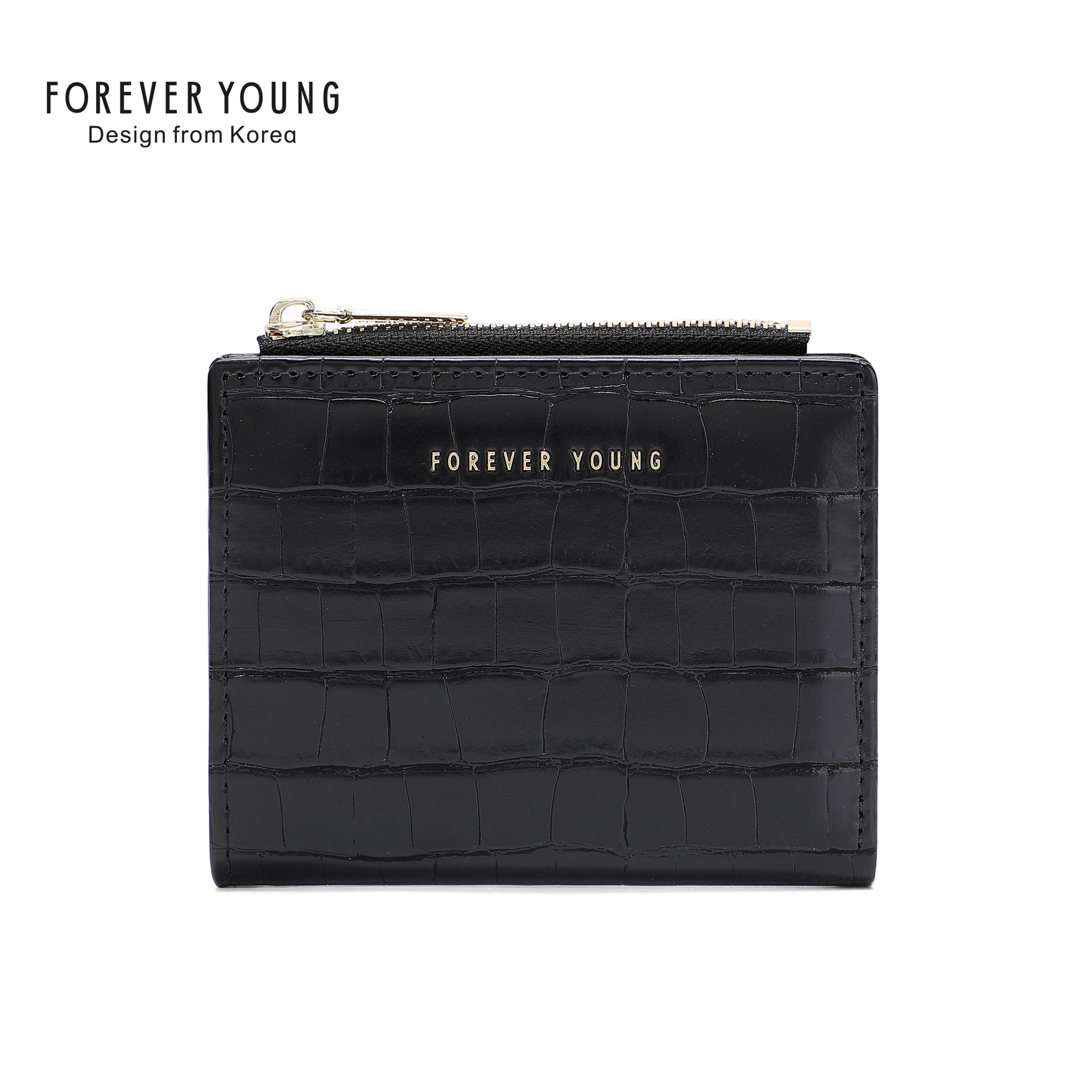 Forever Young Bag Wallet Women's Short Coin Purse Niche Women Bag Wholesale Simple Ultra-Thin Card Holder