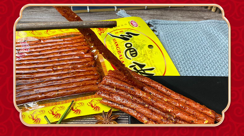 乡巴佬素肉麻辣条 95g袋包装辣条烤肉味面筋美味零食即食豆制品