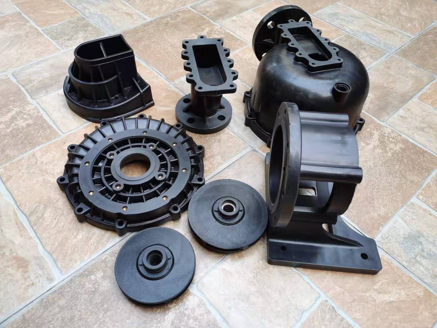 国宝塑宝日益新九头牛过滤机大头泵泵壳配件电机除外总承11螺丝孔