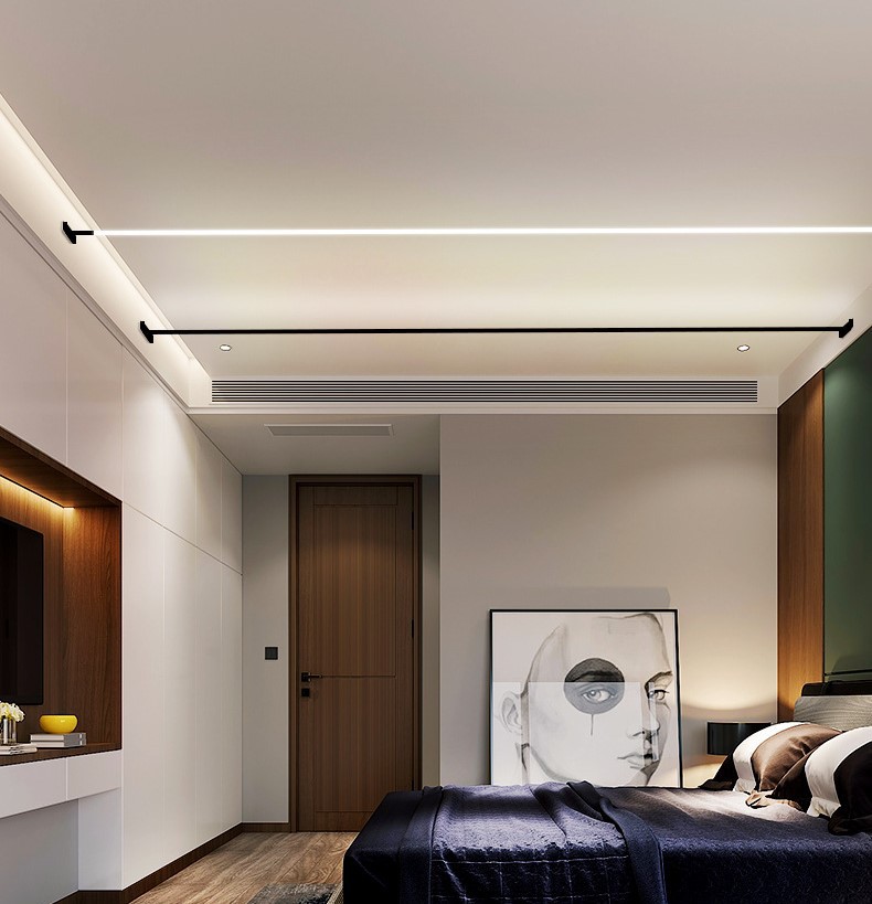 天际灯led线条灯不锈钢带虚光灯发光灯条卧室展厅无主流星线灯sk1