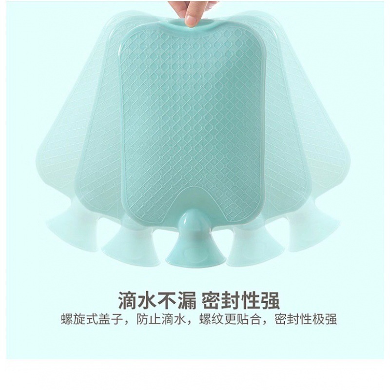 Thick PVC Hot Water Bag Water Injection Rubber Irrigation Water Filling Bag Hand Warmer Feet Warmer Safe Anti-Riot Tasteless