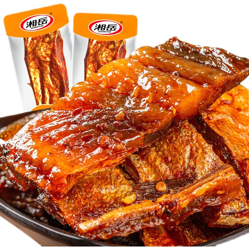 香辣味鱼尾鱼排40袋湖南特产鱼干即食海味小零食小吃休闲食品