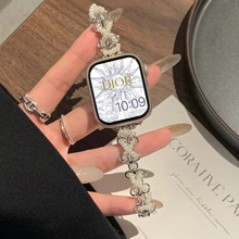 适用于applewatch苹果手表小众设计珠珠手链iwatch345678代SE表带