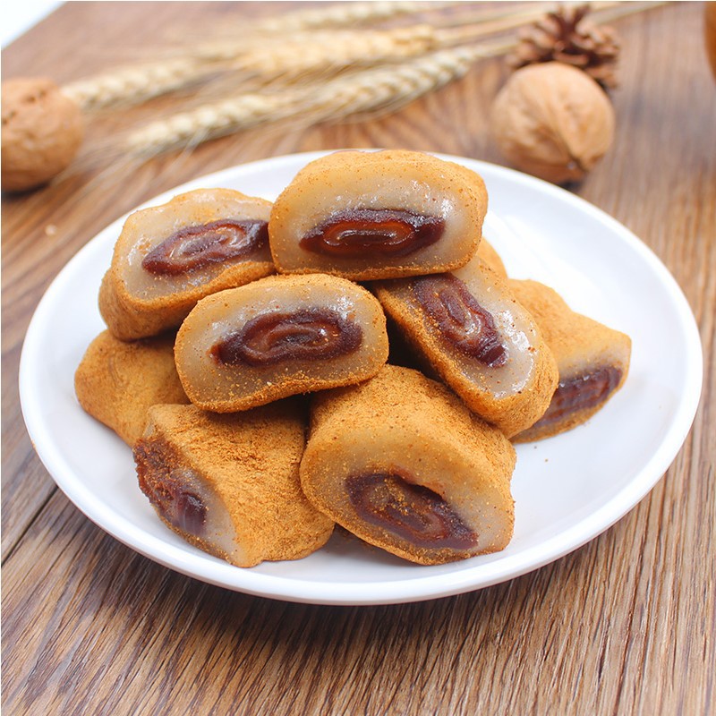 东北特产豆面卷驴打滚打糕北京豆面卷子甜糯年糕粘糕小吃零食切糕