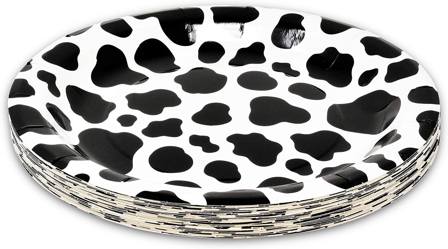 新款现货卡通农场奶牛主题派对餐具套装纸巾纸盘纸杯聚会装饰餐具