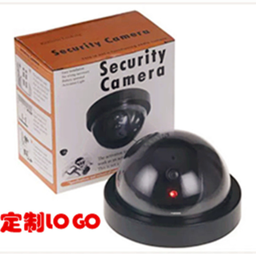 In Stock Wholesale Solar Black Ball Simulation Camera Simulation Monitor Fake Camera Fake Monitor