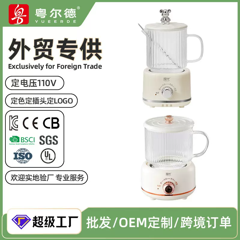 哇噢定制现代沁芙养生杯多功能小型煮茶壶办公室煮茶花燕窝养生壶