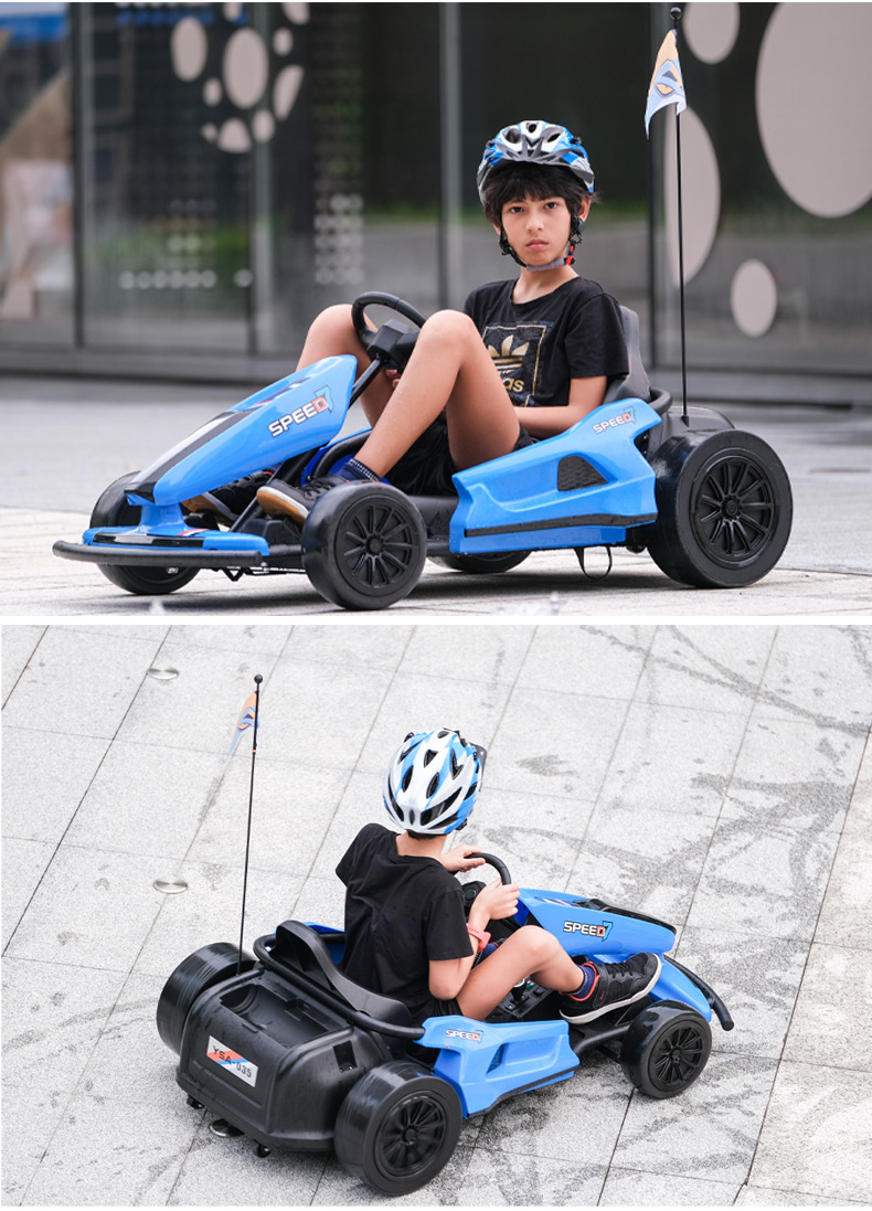 超大儿童电动卡丁车可坐大人漂移电动四轮汽车小孩宝宝玩具车
