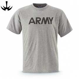 army反光短袖阿美咔叽美国体能训练衣服男士作战战术夏季军迷pt恤