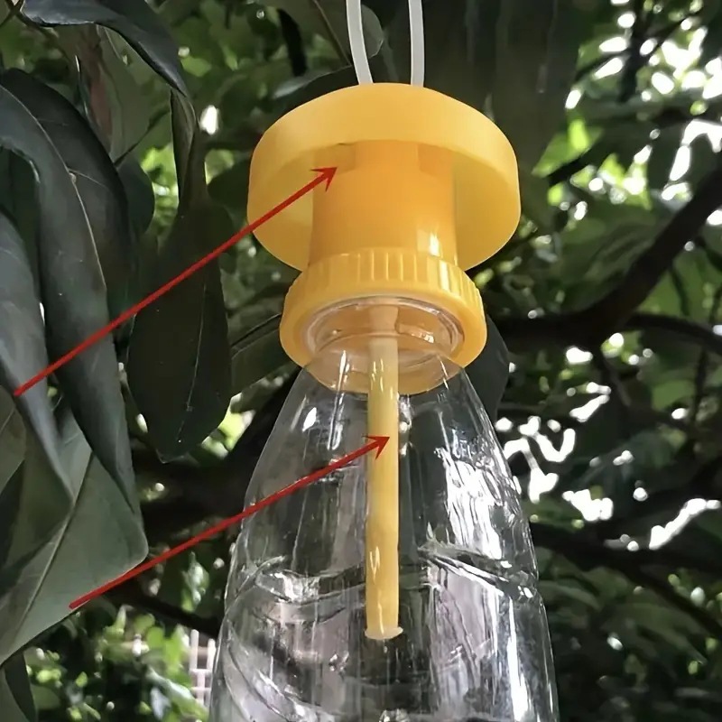 批发果蝇诱捕器盖头配水瓶果园菜地瓜实蝇针锋引诱剂果蝇药诱虫器