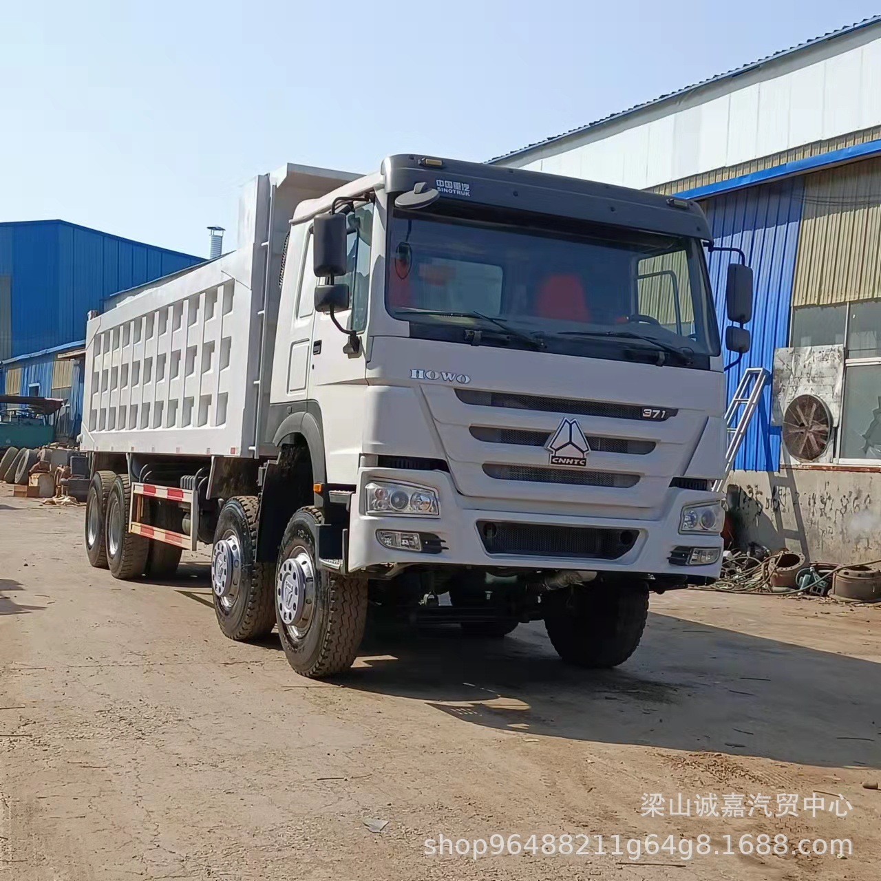 厂家直销 二手豪沃自卸车  前四后八轮自卸翻斗车  渣土工程车