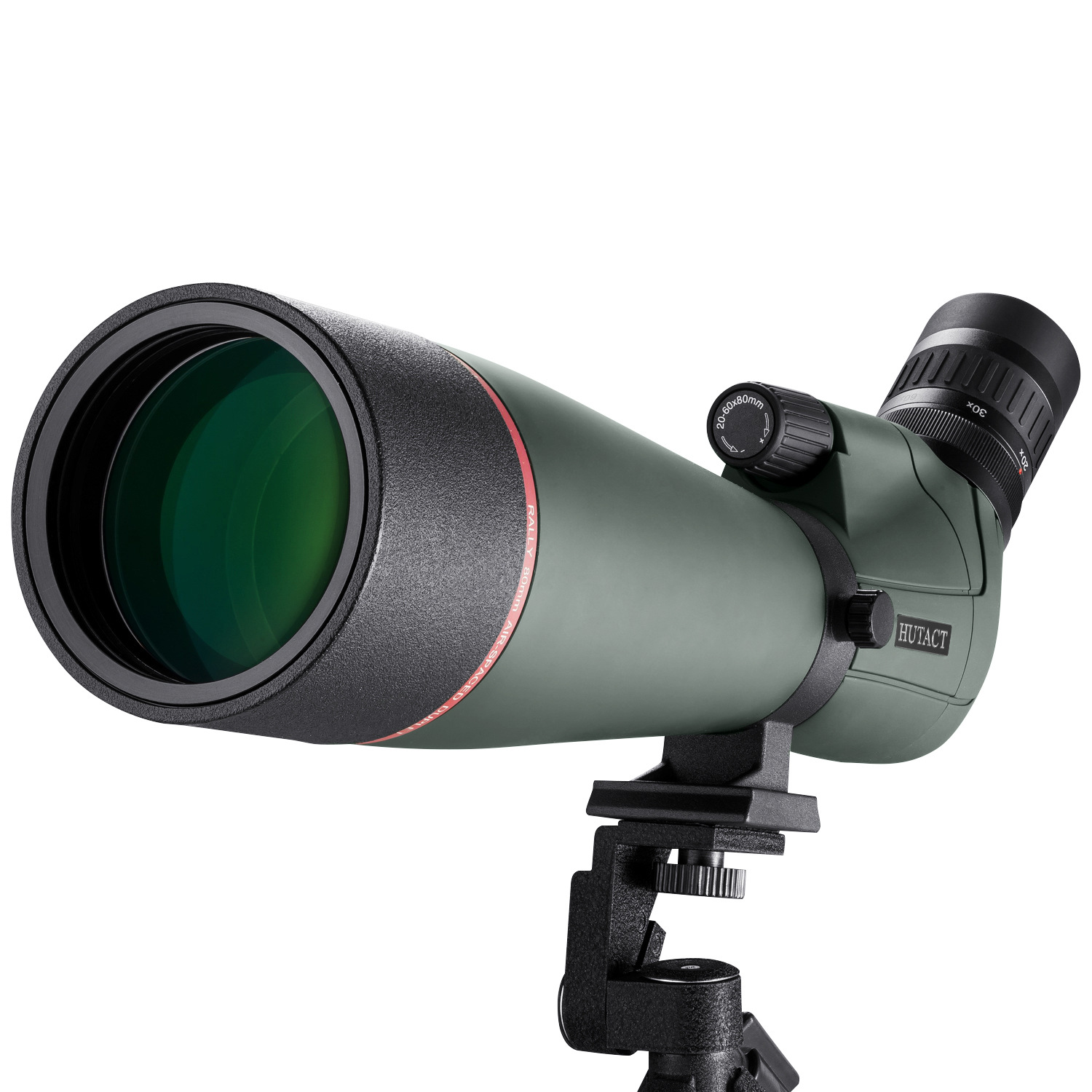 厂家批发20-60x变倍望远镜80mm大物镜私模单筒户外观鸟镜观靶高清