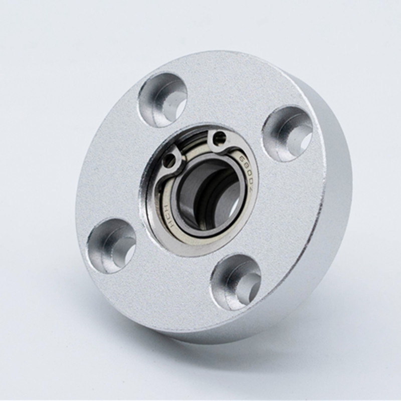 轴承座组件轴承支座带扣环双轴承座bgrb圆法兰轴承支撑座带座轴承