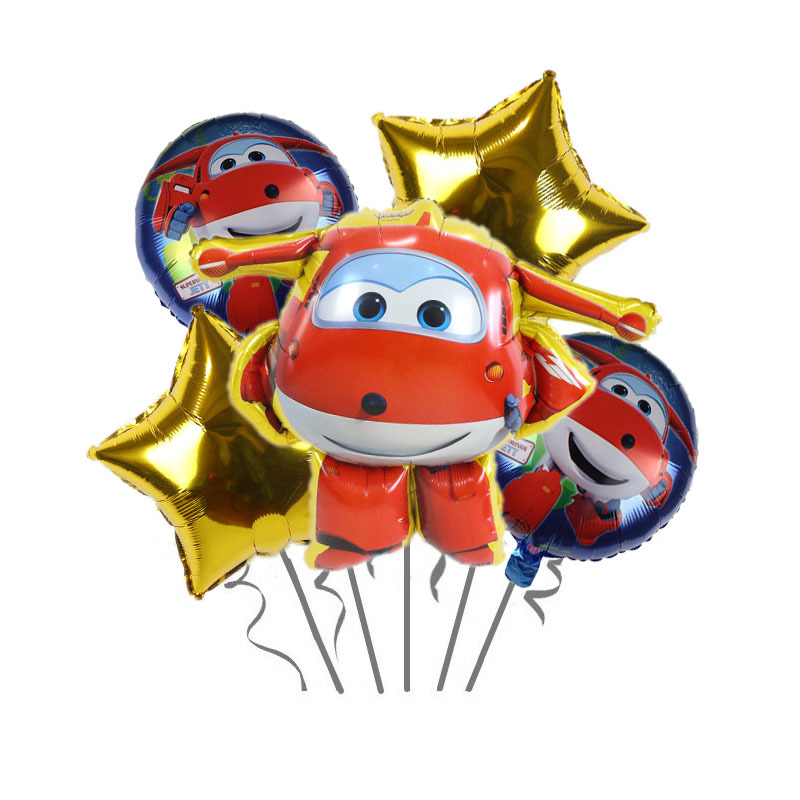 Cross-Border Children's Ledi Flying Man Cartoon Birthday Background Decoration Duoduo Xiaoai Banquet Arrangement Aluminum Film Balloon Dress up