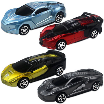 跨境儿童塑料小汽车玩具男孩回力仿真赛车模型跑车地摊货源批发