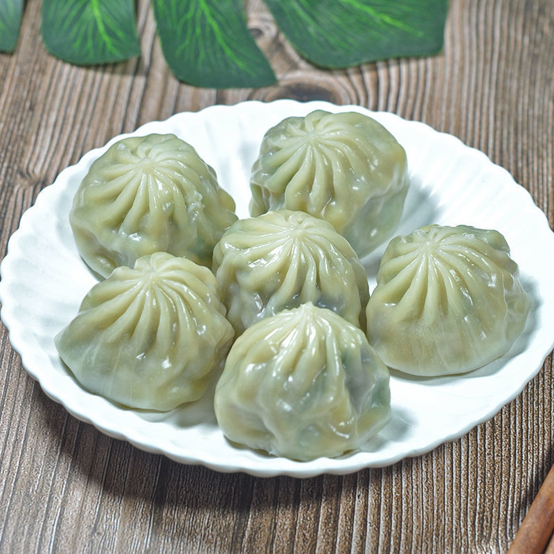 包子水晶薄皮素包小笼包半成品韭菜粉丝素什锦荠菜鸡蛋早餐面点