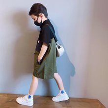 男女童装连体衣夏季套装2021新款短袖短裤街舞儿童韩版时髦潮夏装