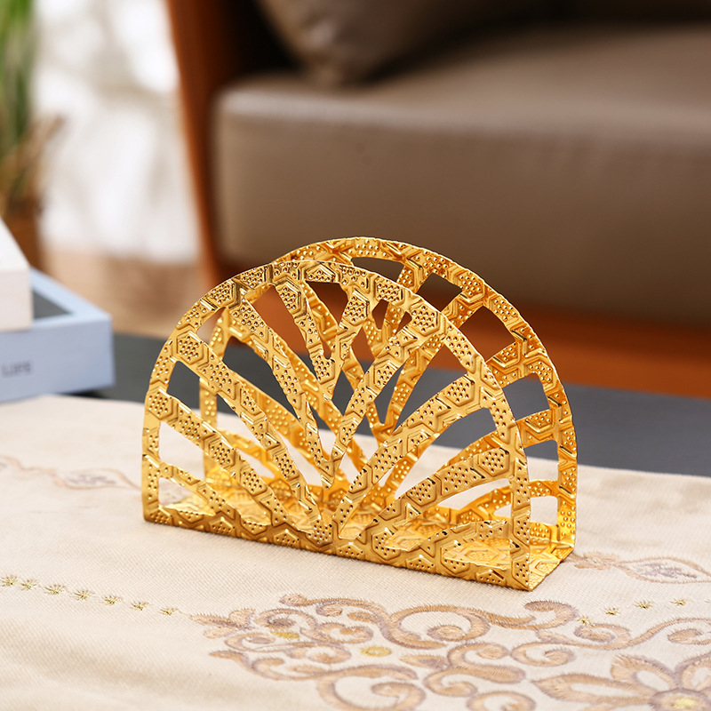 European-Style Vertical Tissue Holder Hotel Western Restaurant Coffee Shop Supplies Creative Simple and Light Luxury Iron Tissue Storage Rack