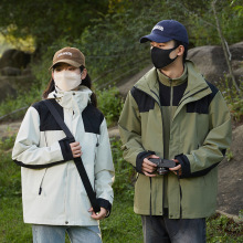 冲锋衣三合一可拆卸银狐绒内胆男款冬季加厚外套滑雪服登山服女