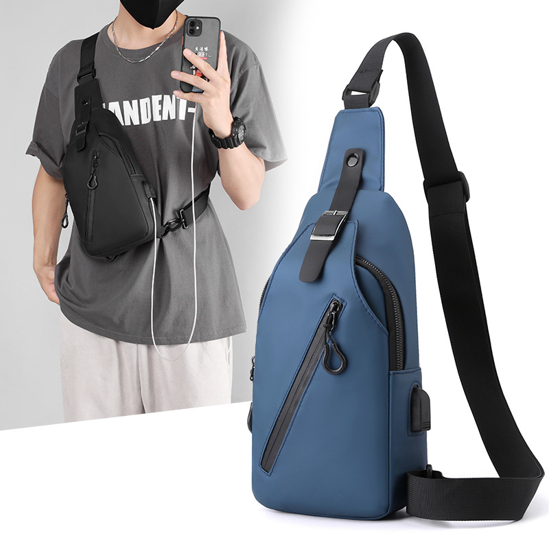 New Men's Bag Outdoor Large Capacity Crossbody Bag Men's Belt Bag Chest Bag Fashion Simple Fashion Trend Shoulder Bag Men