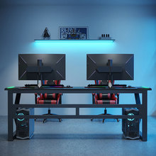 J$X电脑台式桌椅套装家用卧室情侣双人游戏桌子网吧酒店碳纤维电