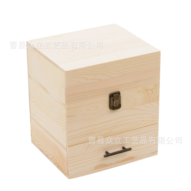 Doterui Essential Oil Box Portable Storage Box Large Capacity Wooden Box 59 Grid 15ml Display Box Manufacturer Production