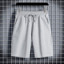 棉运动套装男女宽松潮牌t恤休闲短袖纯色公版重磅短裤两件套潮