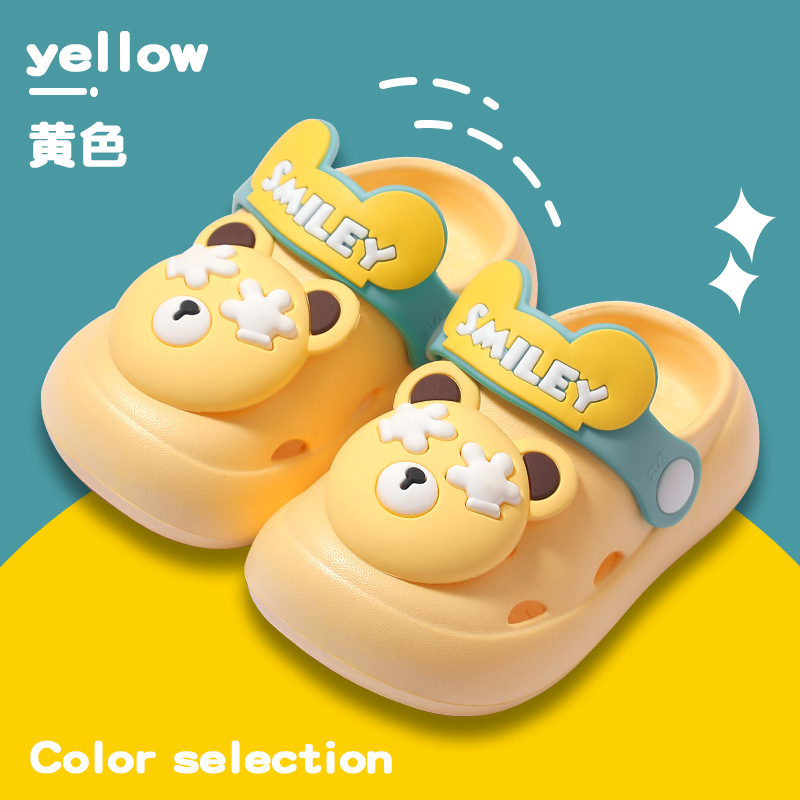 Children's Hole Shoes Summer Eva Wholesale Closed-Toe Slippers Non-Slip Boys and Girls Lightweight Soft Sole 1-9 Years Old Outdoor Slippers