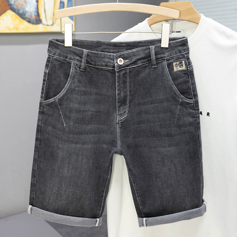   Summer Jeans Men's Denim Pants Elastic Straight Casual All-Match Urban Quality Pants Source Factory