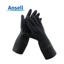 安思尔87-950 橡胶防化学实验室防酸碱防护劳保手套