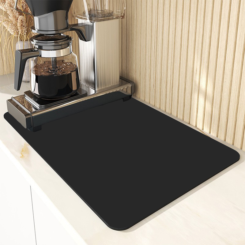 Tableware Kitchen Draining Mat Insulation Mat Household Countertop Absorbent Easy-to-Dry Coaster Wash-Free Drying Placemat Erasable Oil-Proof