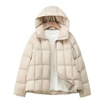 952韩系2025新款连帽短款棉服保暖小个子宽松面包服百搭外套女