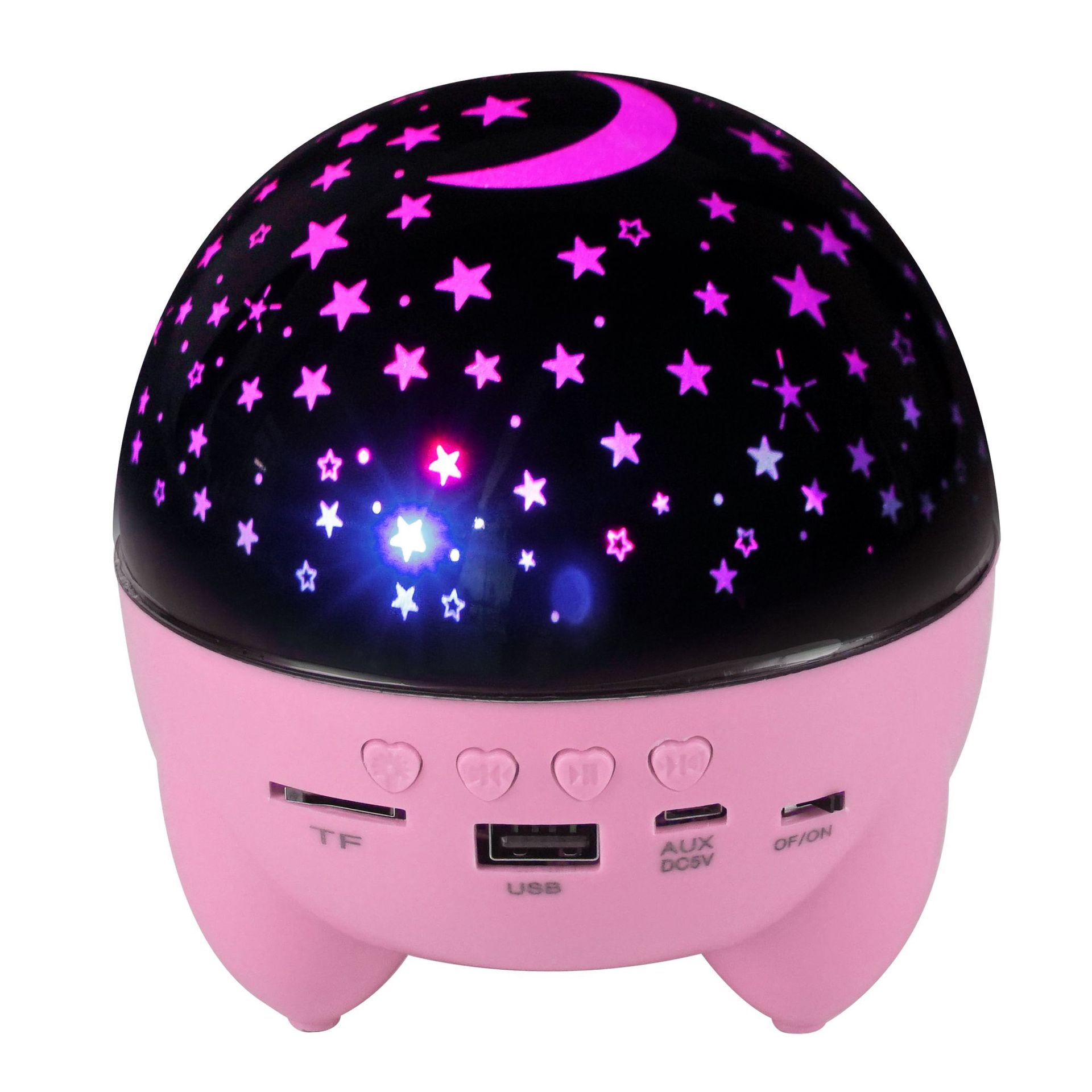 Starry Sky Atmosphere Night Projection Lamp Audio Children Gift Bedside Gift Children TF Rechargeable Bluetooth Speaker Star Light