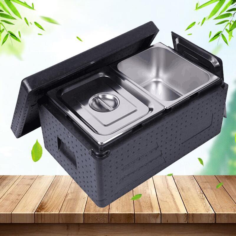 epp保温箱分数盆保温箱不锈钢冰淇淋箱分餐箱野外配餐箱冷藏箱