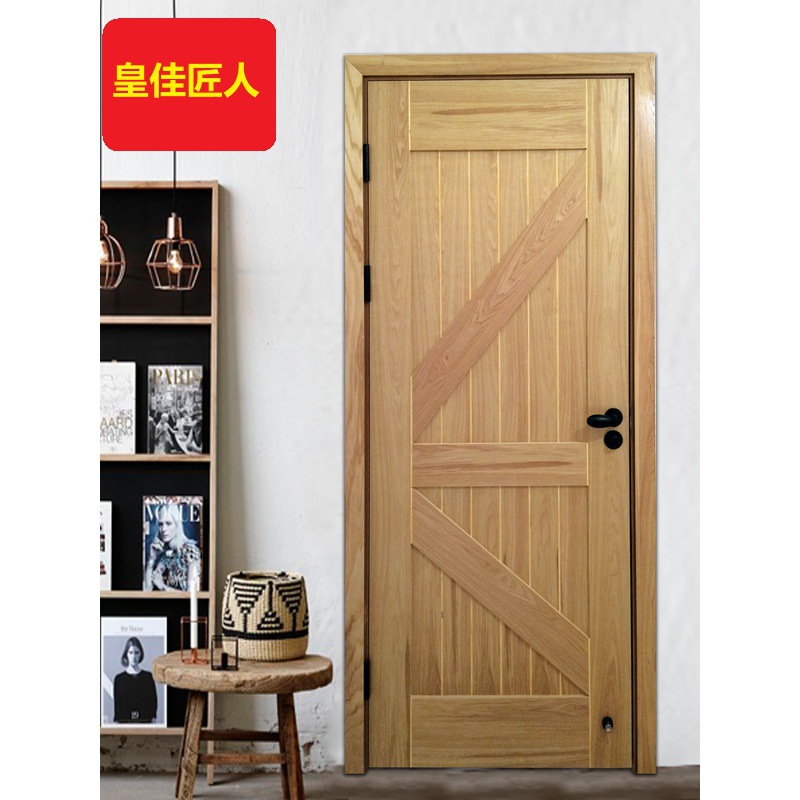 成都地中海风格实木门室内烤漆木门彩色实木门指接实木门家用