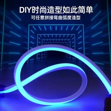 led柔性硅胶灯带商场工程酒店吊顶嵌入式明装线条灯12V24线条灯