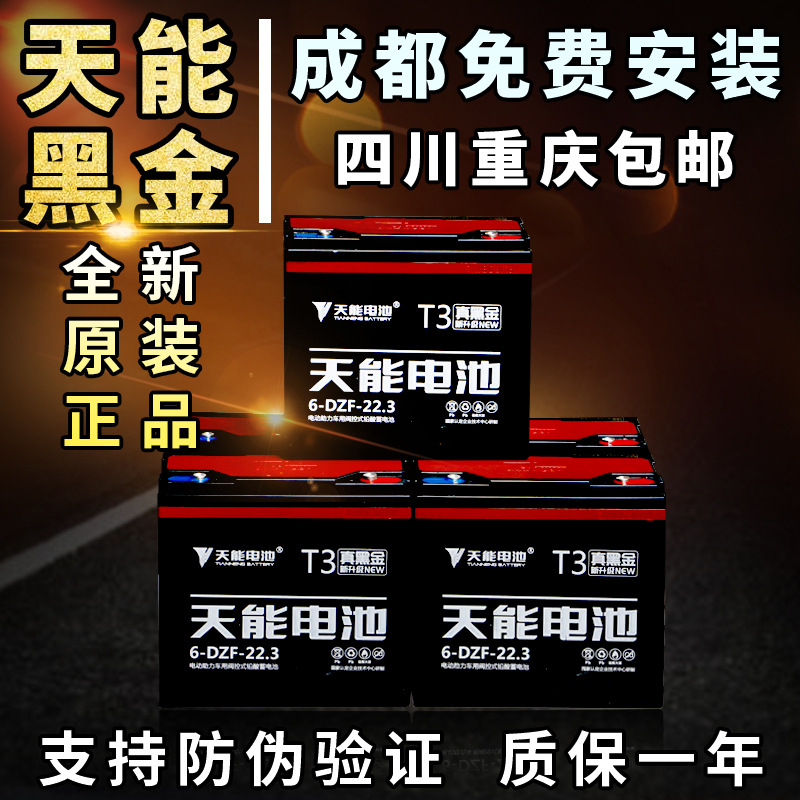 天能真黑金电瓶电动车电池48v12ah/48v20ah/60v20ah/72v20ah/96v