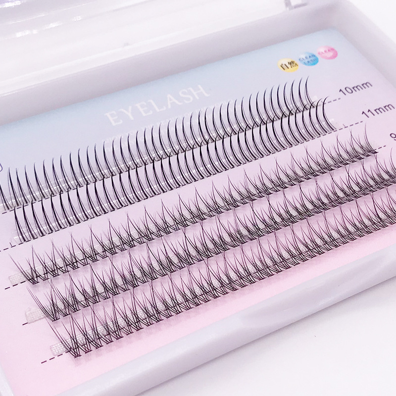 Five Rows Mixed Type a Fishtail Grafting Curling Eyelashes Xiaohongshu Internet Celebrity V Individual False Eyelash Graft Planting Eyelash