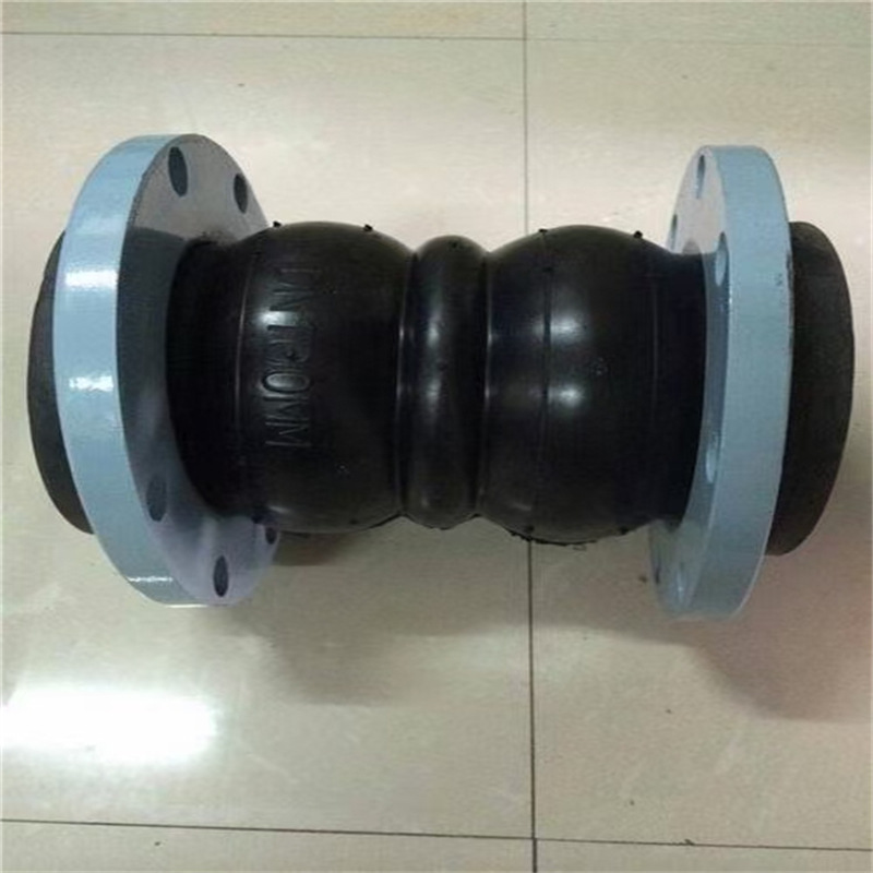 10公斤dn40法兰橡胶软连接 双球体橡胶软连接 高压橡胶避震喉