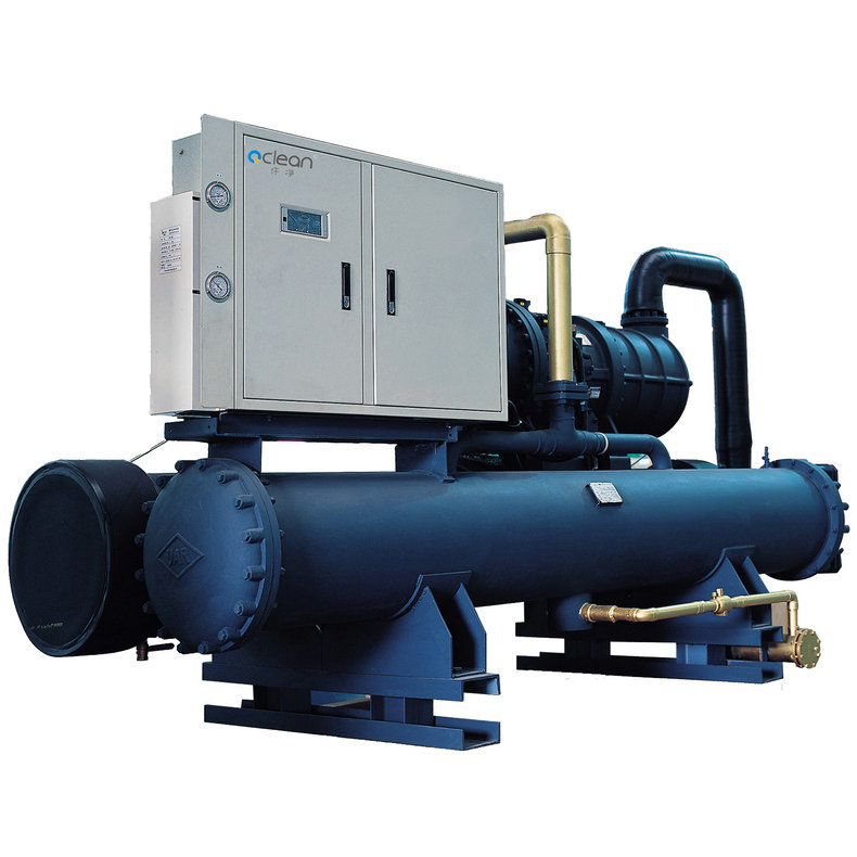 5匹大棚用水源热泵机组 高温型污水源热泵机组 制冷采暖水源热泵