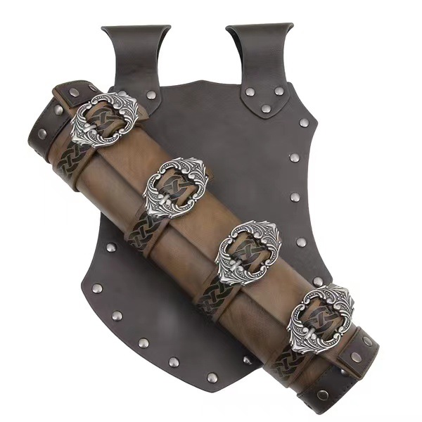 亚马逊temu独立站跨境外贸新款中世纪文艺复兴维京骑士皮革剑鞘