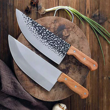 猪肉分割刀免磨锻打锋利不锈钢屠宰刀切肉菜刀家用厨房砍骨切肉刀
