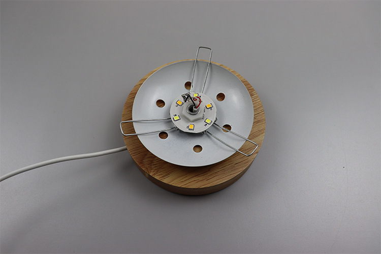 流浪星球台灯木底座 宇宙星球led发光灯底座玻璃罩通用款月球灯座