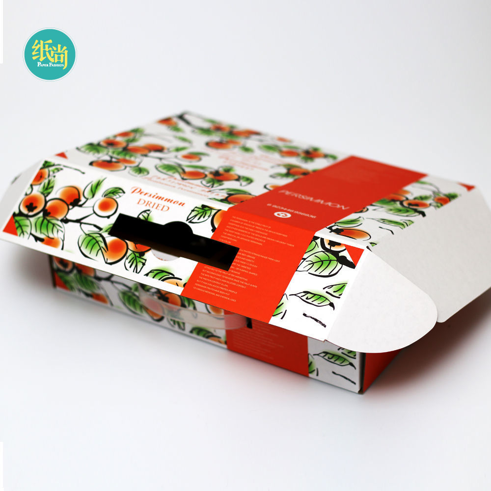 柿饼礼盒通用包装纸箱农家自制礼盒原创高端彩箱盒水果陕西柿