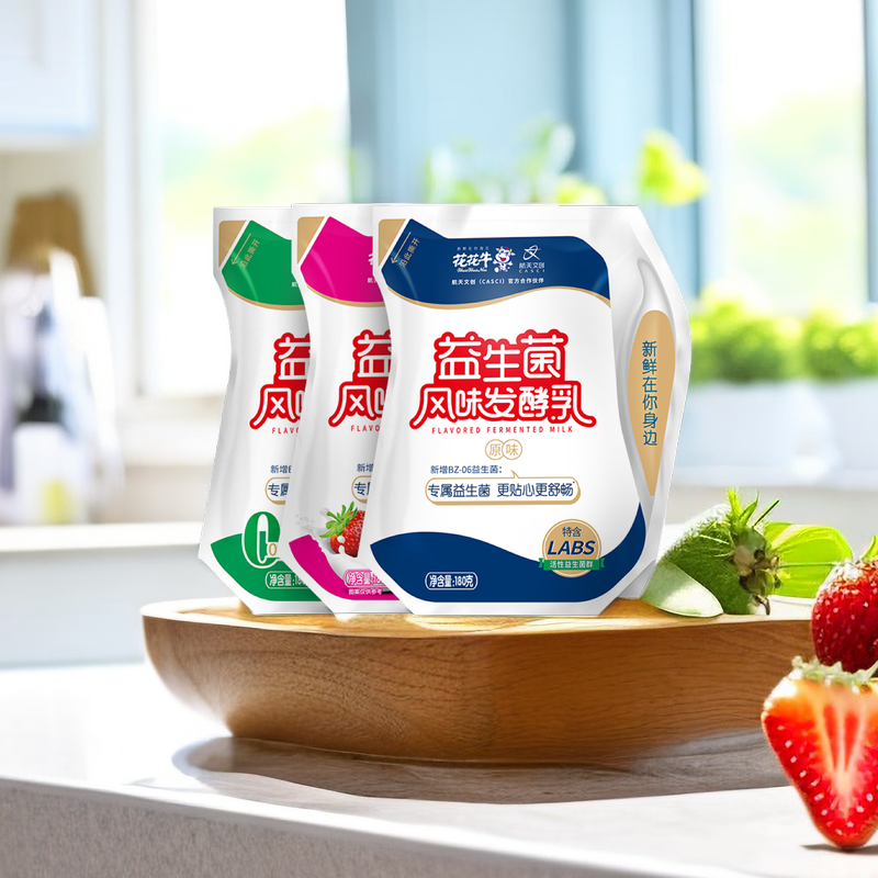 旗舰店益生菌发酵乳酸奶低脂爱克林180g*16袋装-阿里巴巴