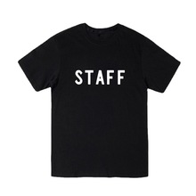 日本动漫周边服装工作人员 少女编号 STAFF 文字 动漫T恤周边 宅T