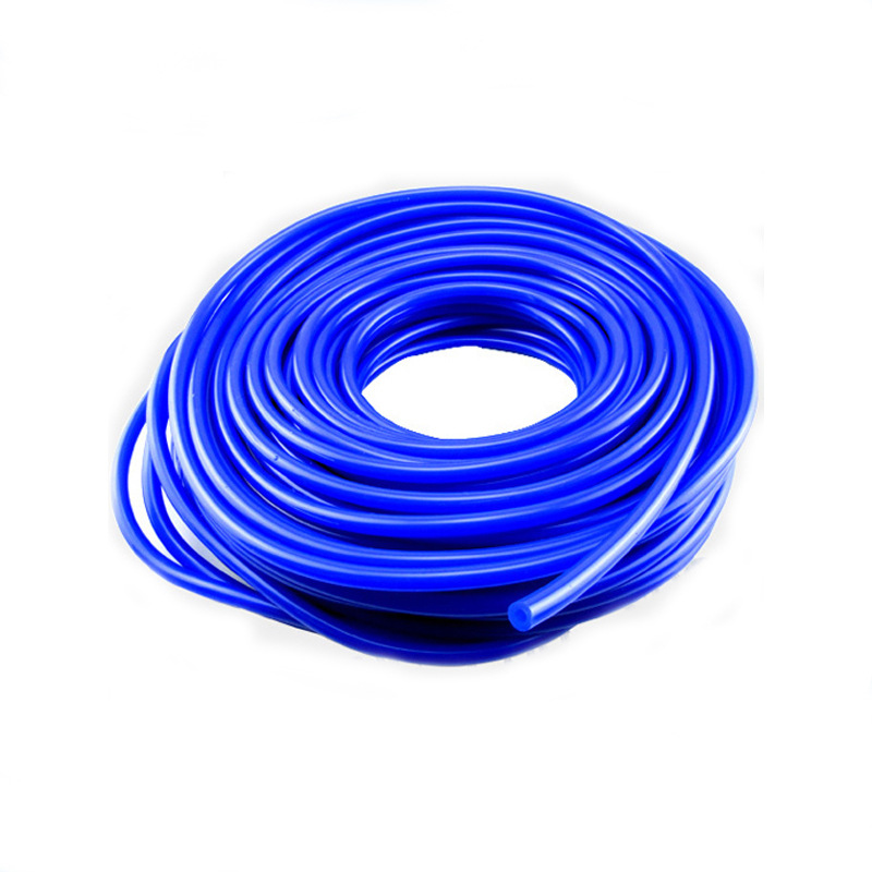 耐高温真空蓝色工业级硅胶管 挤出暖风水管改装阀进排废气硅胶