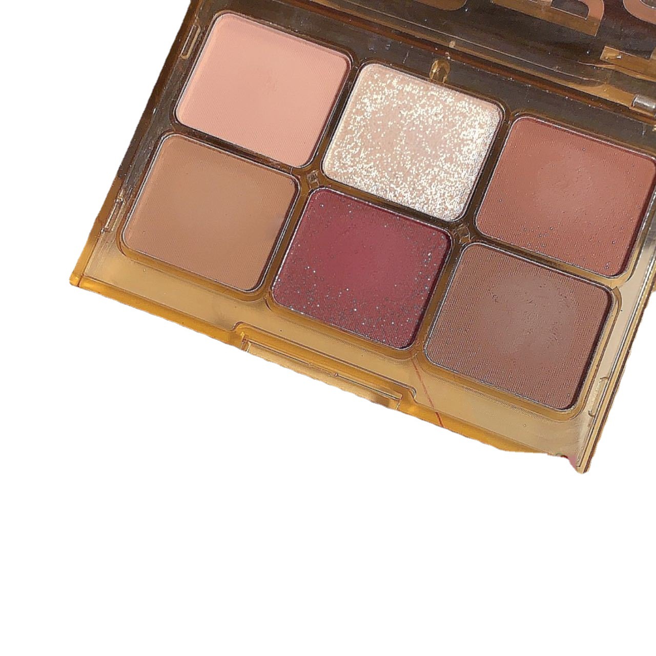 Popo Candy Six Color Eyeshadow Palette Matte Thin and Glittering Multi-Color All-Match Smoky Red Brown Earth Color Eye Shadow Plate